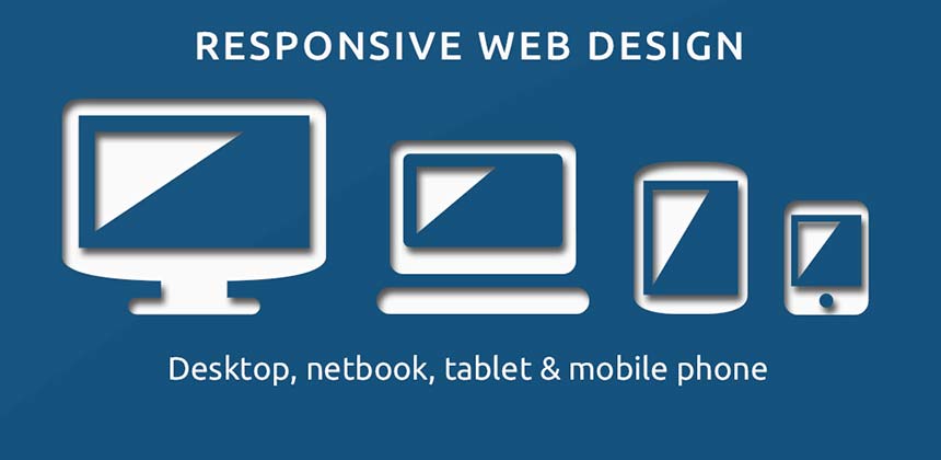 Responsive website device mockups